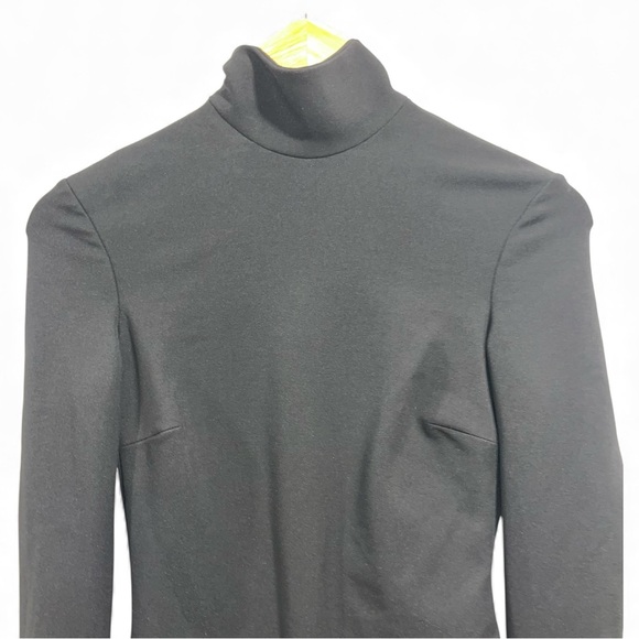 Balenciaga Black Backless Lace-Up Long Sleeve Bodycon Midi Dress FR36 US4 NWOT - Picture 8 of 16